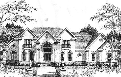 Drawing of brand new custom luxury home in West Orange, NJ